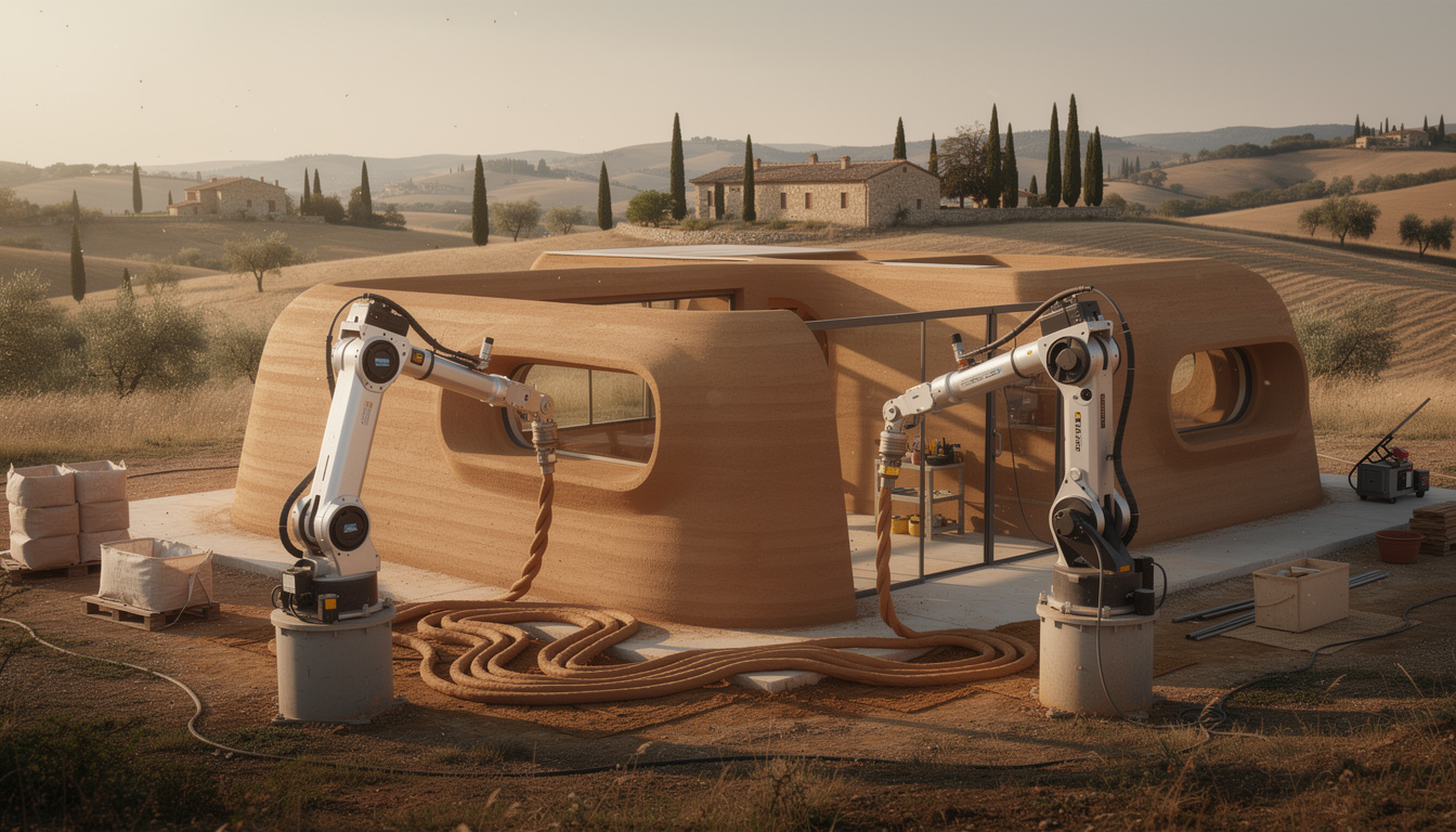 découvrez comment l'impression 3d en terre crue révolutionne la construction en permettant d'ériger des maisons durables en seulement 48 heures, sans utiliser de ciment.