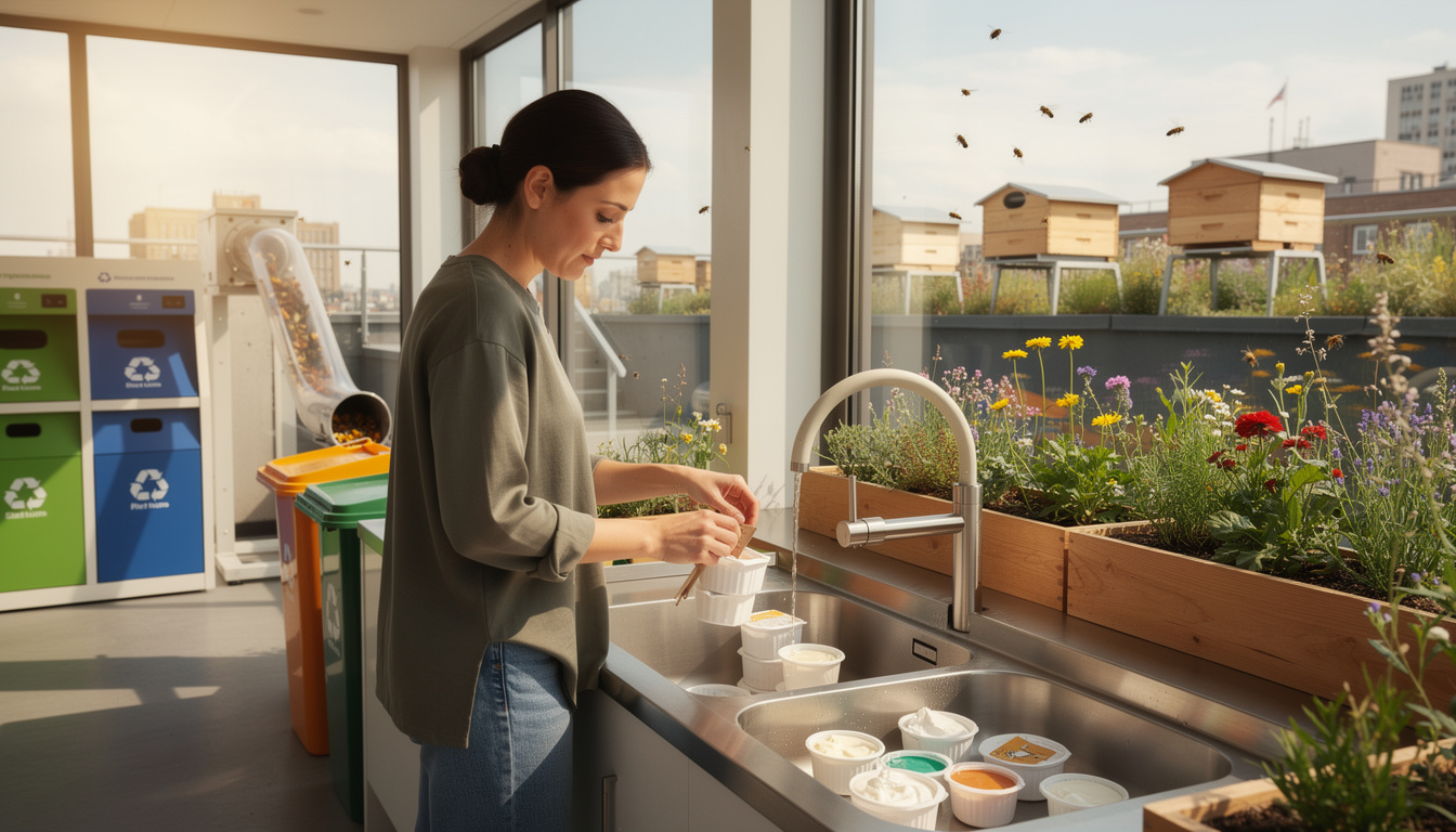 découvrez pourquoi rincer vos pots de yaourt avant de les recycler est une erreur courante qui gaspille des millions de litres d'eau, et apprenez comment recycler de manière écologique et responsable.