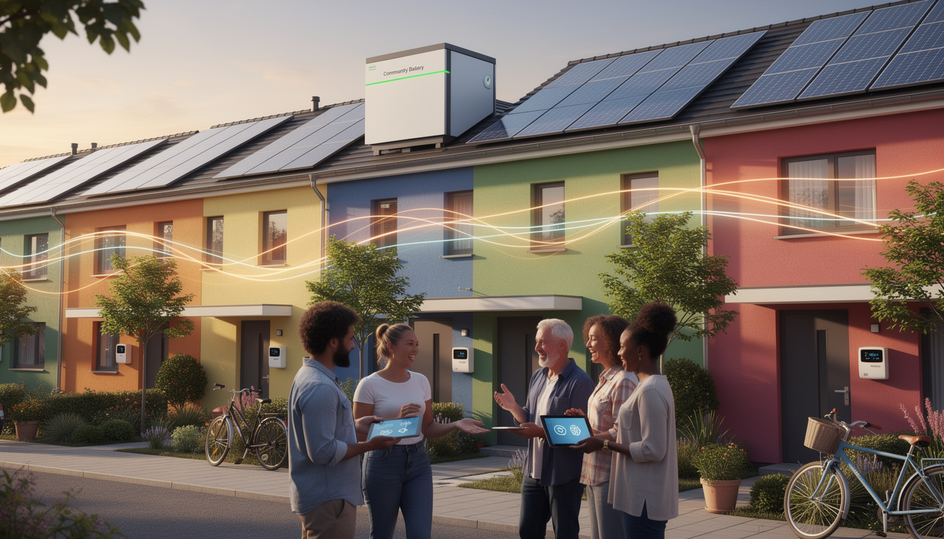 découvrez comment la blockchain et les micro-réseaux révolutionnent la vente de surplus solaire entre voisins, favorisant une gestion énergétique locale, durable et transparente.
