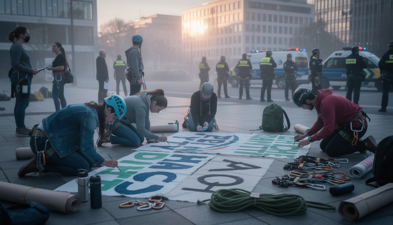 plongez au cœur d'une action d'extinction rebellion racontée de l'intérieur, entre peur, adrénaline et espoir, pour comprendre les motivations et l'engagement des militants écologistes.