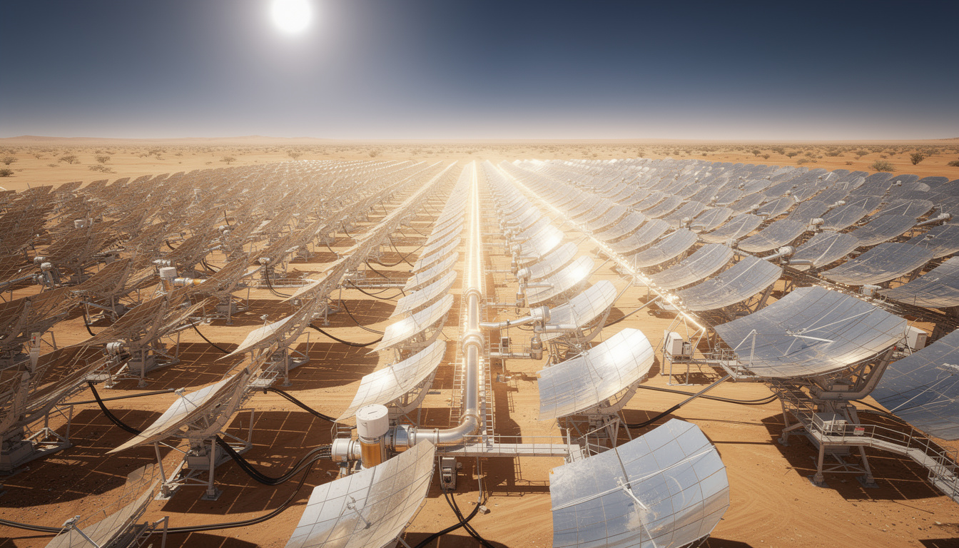 découvrez comment les centrales solaires thermodynamiques utilisent des miroirs pour concentrer l'énergie solaire et produire une électricité propre et durable.