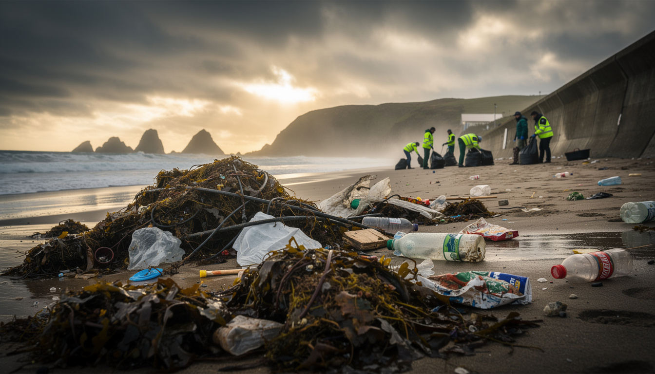 dĂ©couvrez comment le phĂ©nomĂšne de « trash-stranding » entraĂźne l'accumulation massive de dĂ©chets sur nos plages aprĂšs chaque tempĂȘte et ses impacts environnementaux.