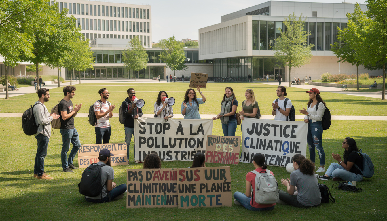 découvrez comment les étudiants des universités et grandes écoles se mobilisent contre les entreprises polluantes pour défendre l'environnement et promouvoir un avenir durable.