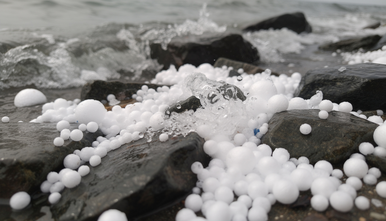 découvrez comment les perles de polystyrène menacent la vie marine en asphyxiant poissons et oiseaux marins, et pourquoi il est urgent d'agir contre cette pollution.