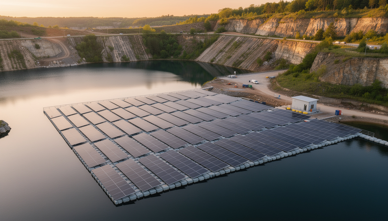 découvrez comment le solaire flottant permet d'exploiter les plans d'eau pour produire de l'énergie tout en préservant les terres agricoles, une solution innovante et durable.